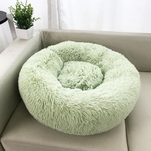 犬ベッド 猫ベッド ふわふわ 丸型 クッション ドーナツペットベッド ぐっすり眠る